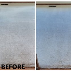 Advanced Floor Cleaning - Before and After Photo of a Carpet Cleaning in Bartlett, IL.
