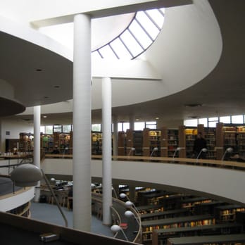 Mount Angel Abbey - library interior - a multistory space bathed in natural light - Churches Near Me - Saint Benedict, Oregon