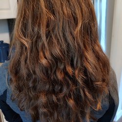 Bare hair after