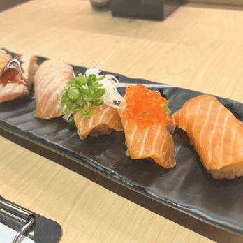 Waka Sakura - Salmon party - Conveyor Belt Sushi Near Me - Gardena, California Waka Sakura - Salmon party - Conveyor Belt Sushi Near Me - Gardena, California