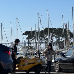 Marina Green Park - Small craft harbor (restroom area in a little stone building nearby) and The Bridge!