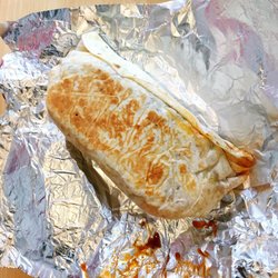 Chiles Mexican Taqueria - Regular size vegetarian burrito