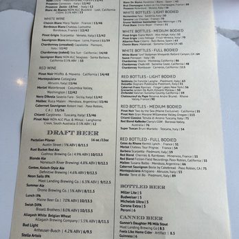 Tuscan Brick Oven Bistro - Drink Menu - Italian Near Me - Freeport, Maine