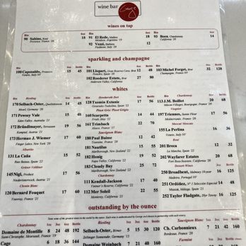 Wine Bar George at MCO - Wine menu, side 2 (August 2024) - Wine Bars Near Me - Orlando, Florida Wine Bar George at MCO - Wine menu, side 2 (August 2024) - Wine Bars Near Me - Orlando, Florida