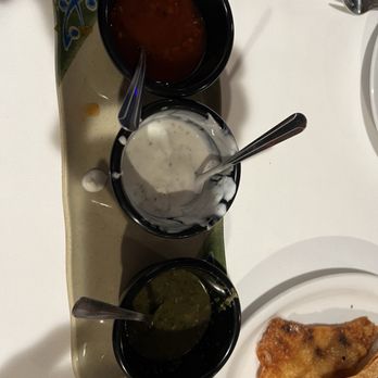 Helmand Palace - Three dipping sauces - Afghan Near Me - San Francisco, California Helmand Palace - Three dipping sauces - Afghan Near Me - San Francisco, California