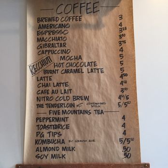 Scullery - Menu 11.3.2016 - Coffee & Tea Near Me - San Francisco, California Scullery - Menu 11.3.2016 - Coffee & Tea Near Me - San Francisco, California