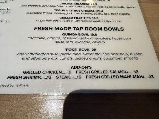 Menu photo 4 The Tap Room at Dubsdread Orlando, FL Menu photo 4 The Tap Room at Dubsdread Orlando, FL