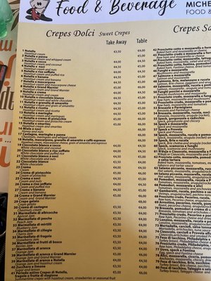 Menu photo 2 Creperia Michelangelo Rome, RM