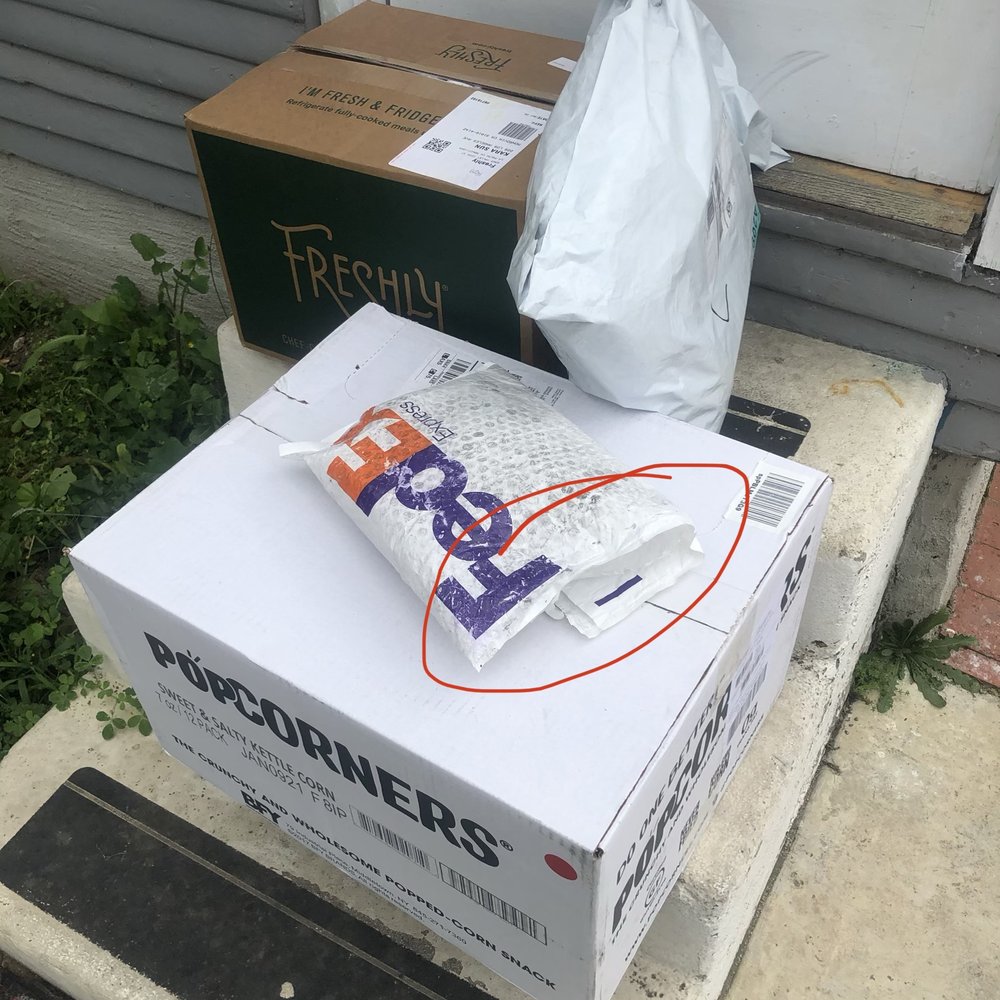 West Chase Shops - Sent item in poorly packaged plastic bag - Home Decor Near Me - Oldsmar, Florida