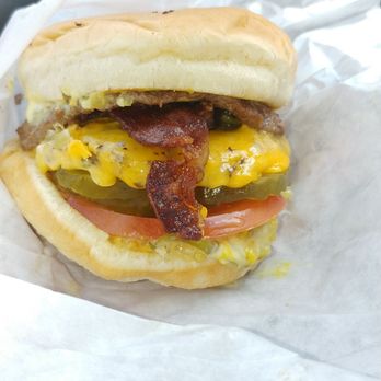 Pick-Quick Drive In - Double Cheese with Bacon! - Burgers Near Me - Fife, Washington Pick-Quick Drive In - Double Cheese with Bacon! - Burgers Near Me - Fife, Washington