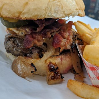Big Burger Spot - Look at all the beefy bacony goodness - Burgers Near Me - Greensboro, North Carolina Big Burger Spot - Look at all the beefy bacony goodness - Burgers Near Me - Greensboro, North Carolina