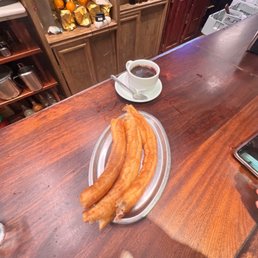 Chorros and hot chocolate, the specialty
