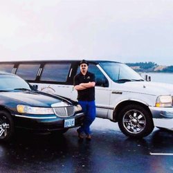 Mike's Limousine - Mike with some limousines
