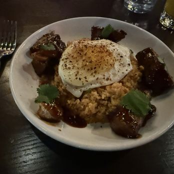 Thirsty Lion - Desert Ridge - Gochuchang Korean BBQ Pork & Kimchi Fried Rice - American Near Me - Phoenix, Arizona Thirsty Lion - Desert Ridge - Gochuchang Korean BBQ Pork & Kimchi Fried Rice - American Near Me - Phoenix, Arizona