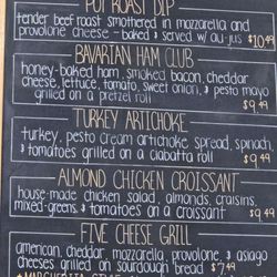 Koffee Kuppe Cafe - Sandwiches menu