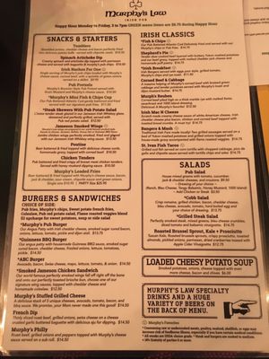Menu photo 1 Murphy's Law Chandler, AZ