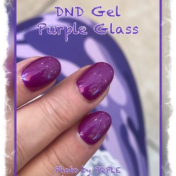 7 Nails & Spa - Purple glass gel - Nail Salons Near Me - Herndon, Virginia