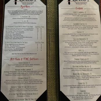 Ceviche's - Drink menu August 2026 - Seafood Near Me - Wilmington, North Carolina Ceviche's - Drink menu August 2026 - Seafood Near Me - Wilmington, North Carolina