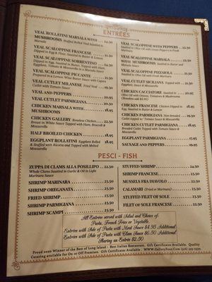 Menu photo 3 Gallery IV Italian Restaurant Lynbrook, NY Menu photo 3 Gallery IV Italian Restaurant Lynbrook, NY