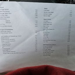 Front of the Menu (keep in mind that prices change and this is just to give you an idea of what the prices were like when I visited)
