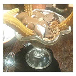 Chocolateria San Churro - The Big Kid Sundae - at $12.95 it was a little expensive but very rich and filling. The churros were hot, crunchy and delicious!