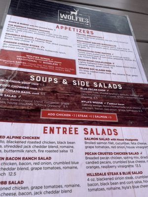 Menu photo 8 Wolfies Grill - Geist Indianapolis, IN