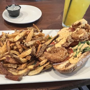 Blackbird Public House - Shrimp Po boy. Actually pretty good. Not N'awlins good but for Denver not bad - American Near Me - Denver, Colorado Blackbird Public House - Shrimp Po boy. Actually pretty good. Not N'awlins good but for Denver not bad - American Near Me - Denver, Colorado