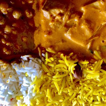 India Sweets & Spices - Chana Masala, jackfruit curry, white and yellow basmati rice - Indian Near Me - Culver City, California