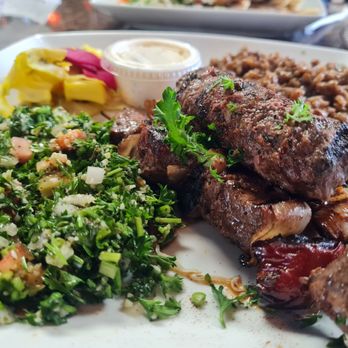 Aladdin Market & Grill - Kebab Combo Platter - Mediterranean Near Me - Miami, Florida Aladdin Market & Grill - Kebab Combo Platter - Mediterranean Near Me - Miami, Florida