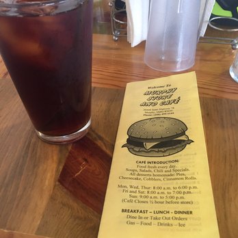 Murphy General Store - a menu and a drink - Grocery Near Me - Murphy, Idaho