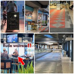 the inside of a mall