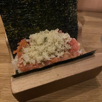 Yonsei Handrolls - Spicy tuna tempura crunch - Japanese Near Me - Oakland, California Yonsei Handrolls - Spicy tuna tempura crunch - Japanese Near Me - Oakland, California