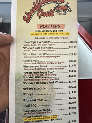 Menu photo 1 Shuffletown Grill Charlotte, NC