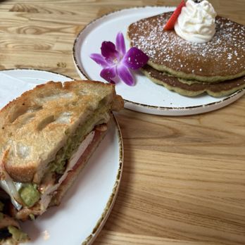 BB Cafe & Catering - California Chicken Breast with sourdough bread & Matcha Pancake - Cafes Near Me - Burbank, California BB Cafe & Catering - California Chicken Breast with sourdough bread & Matcha Pancake - Cafes Near Me - Burbank, California