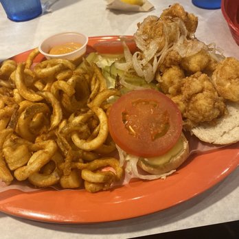 Red Crawfish Seafood & Wings - Fried Shrimp Po Boy and curly fries - Seafood Near Me - Lawrenceville, Georgia Red Crawfish Seafood & Wings - Fried Shrimp Po Boy and curly fries - Seafood Near Me - Lawrenceville, Georgia