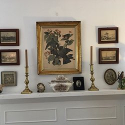 Inside the historic farm house!