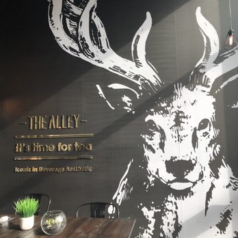 The Alley - Wall design inside store - Bubble Tea Near Me - Edmonton, Alberta The Alley - Wall design inside store - Bubble Tea Near Me - Edmonton, Alberta