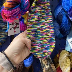 Purl's Yarn Emporium - Yarn from a local dyer.