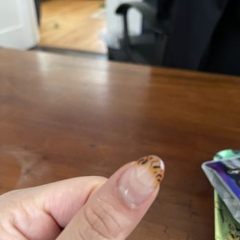 Castle Nails - More clear picture of how you can see where my nails grew out from my last set. - Nail Salons Near Me - San Leandro, California