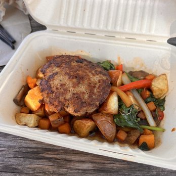 Good Thyme - a meal in a styrofoam container - New American Near Me - Lakeland, Florida