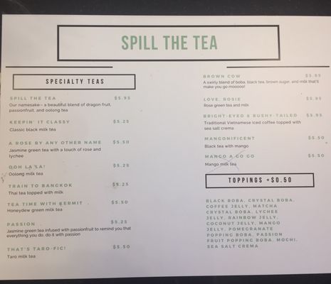 Menu photo 2 AunTea Boba Fort Washington, MD