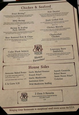 Menu photo 7 Rib & Chop House Saint George, UT