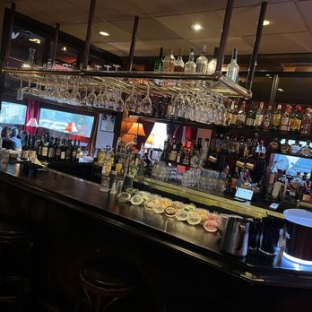 Cafe Bizou - A close-up picture of their beautiful full bar for thirsty people :) - French Near Me - Agoura Hills, California