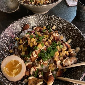 Ramen Head - Chicken Katsu bowel in the front, pork katsu in the back. - Ramen Near Me - Rockwall, Texas