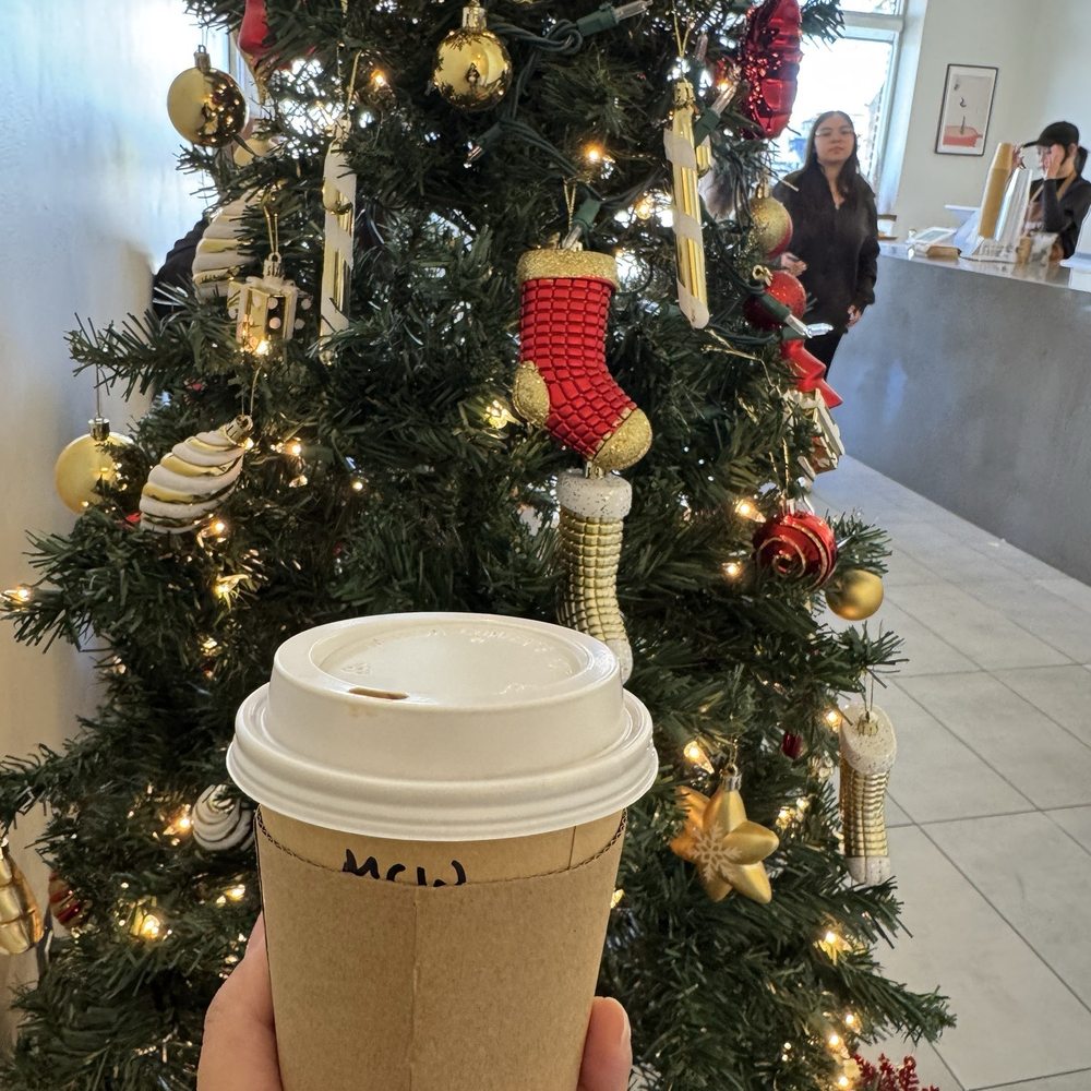 Re Coffee - Mocha Cream Top by the Christmas Tree. - Desserts Near Me - Northridge, California