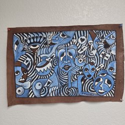 Art Fortune - Painting on tree bark from Uganda.