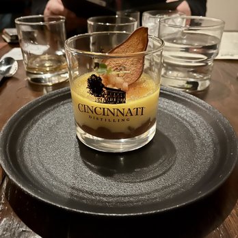 Cincinnati Distilling - Crème Brûlée Layered vanilla bean and seasonal fruit compote. - Distilleries Near Me - Milford, Ohio Cincinnati Distilling - Crème Brûlée Layered vanilla bean and seasonal fruit compote. - Distilleries Near Me - Milford, Ohio