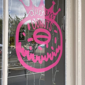 Duchess Donuts - a sign in the window of a donut shop - Donuts Near Me - Shelton, Washington