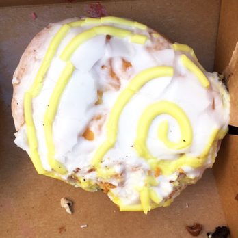 Hurts Donut - Banana cream pie filled--excellent! The filling is a strong banana pudding... - Donuts Near Me - Tempe, Arizona Hurts Donut - Banana cream pie filled--excellent! The filling is a strong banana pudding... - Donuts Near Me - Tempe, Arizona
