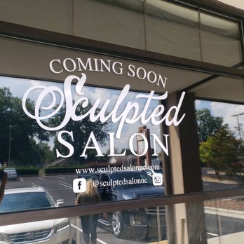 Sculpted Salon - Front window of the salon - Hair Salons Near Me - Denver, North Carolina Sculpted Salon - Front window of the salon - Hair Salons Near Me - Denver, North Carolina